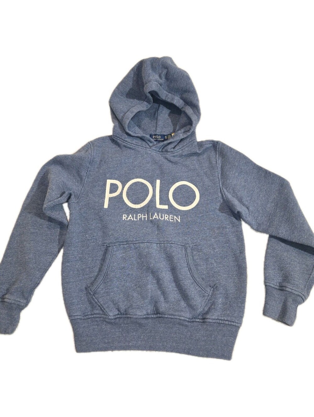 Polo Ralph Lauren Youth Hoodie pullover Sz Xs Laguna Blue Logo
